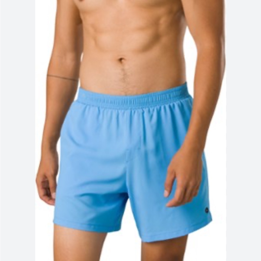 PrAna Peak to Pavement Lined Shorts Moisture Wicking Clear Sky 6” inseam  XXL